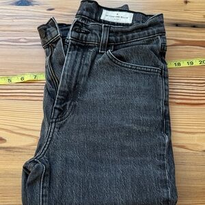 Black Denim Jeans Imogene and Willie with paint stains Sophie high rise stretch